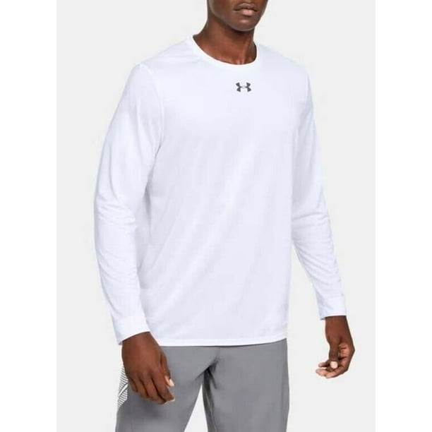 Details about   Under Armour UA Locker 2.0 Long Sleeve White Mens Pullover Heatgear T-Shirt NWT